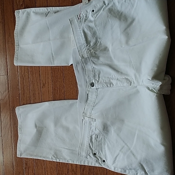 c.j.banks Denim - C.J.Banks White Barely Boot Stretch Jeans Plus Size 24W